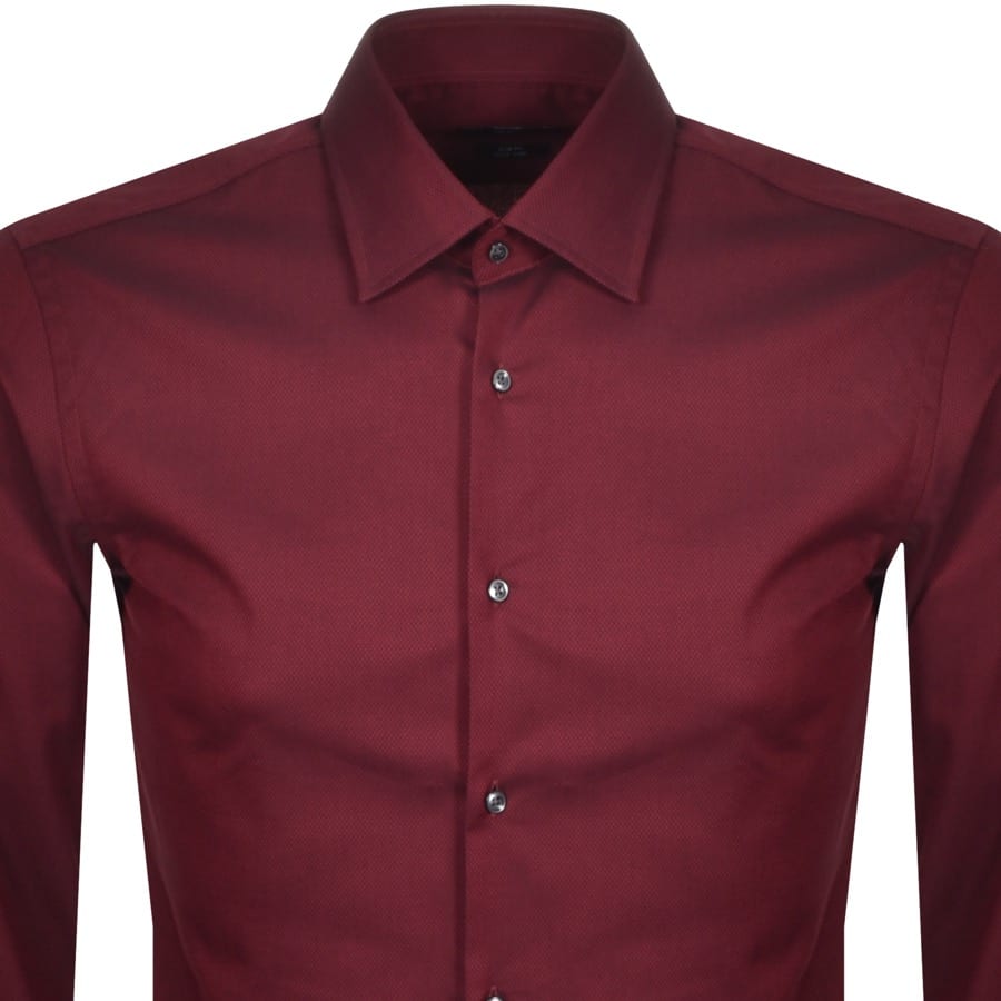 Alternative Image for ProductBOSS Jango Slim Fit Long Sleeve Shirt Red2
